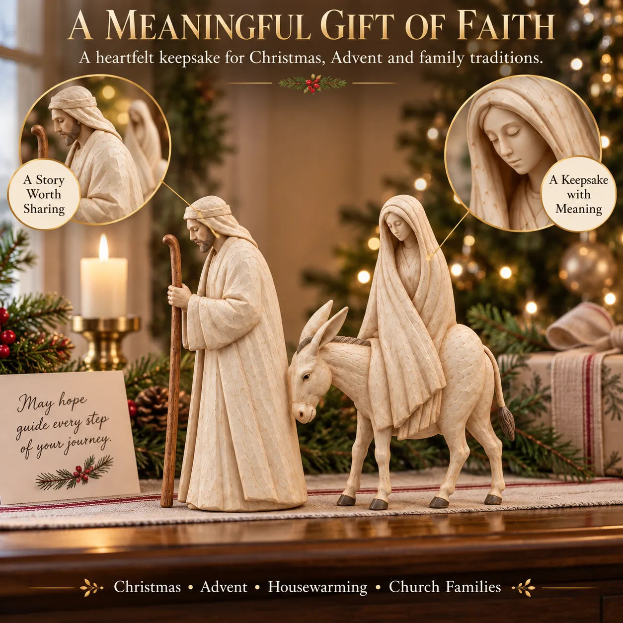 Nativity figurines displayed at home