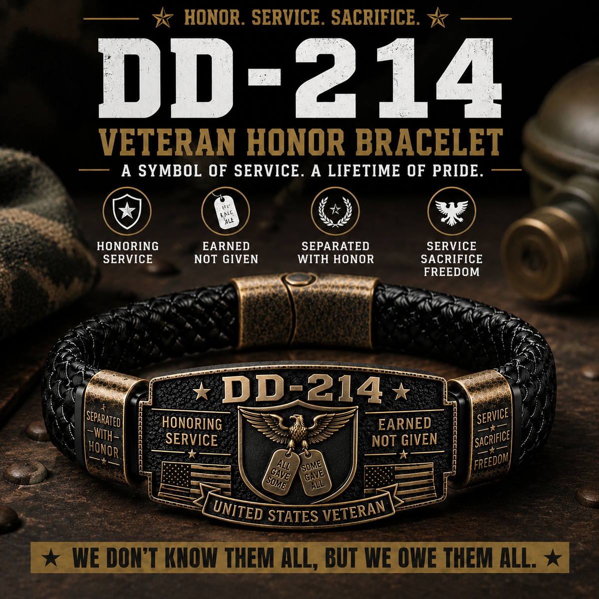 ✝️ King of Kings Faith Bracelet –Veteran Honor Bracelet