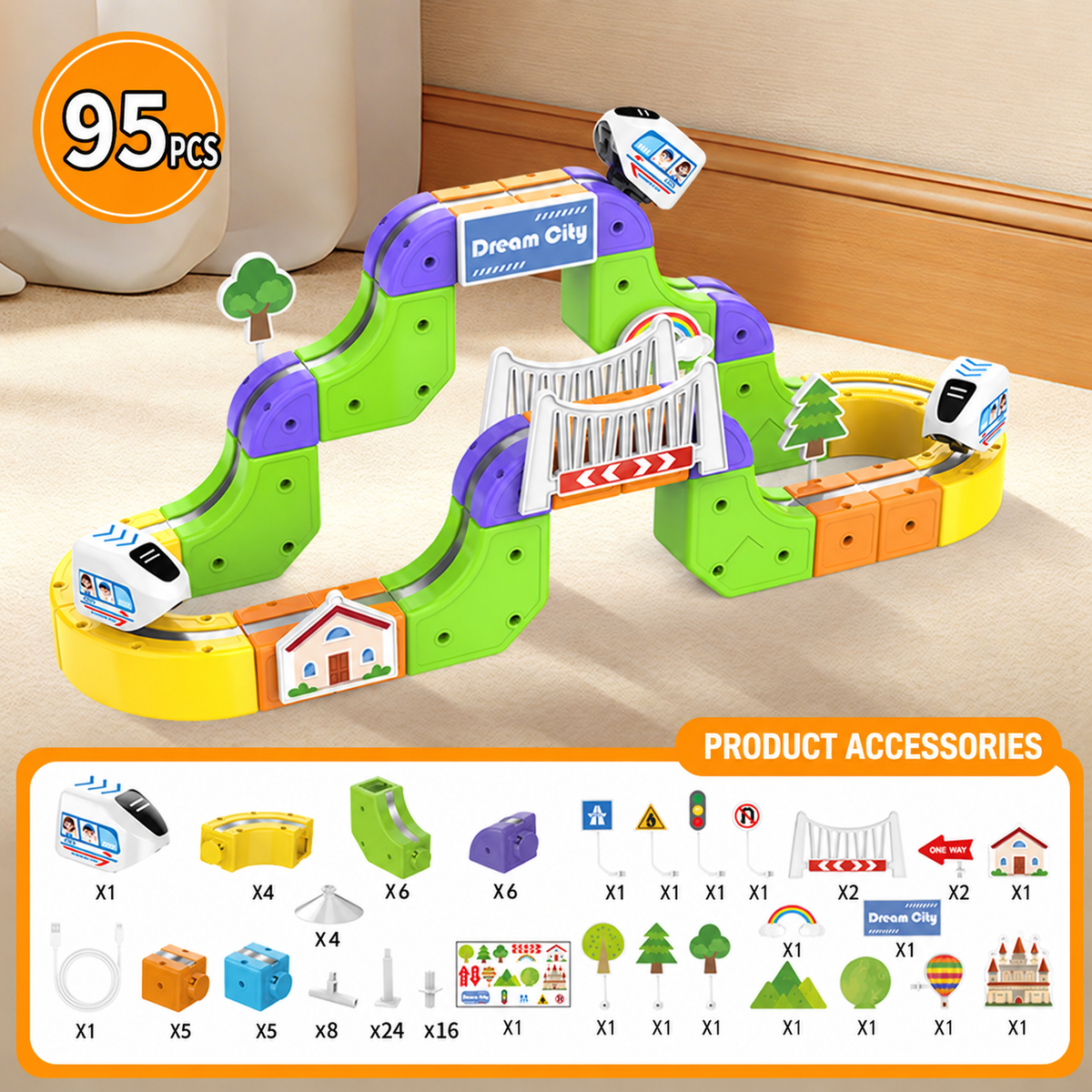Magic Track Train Set