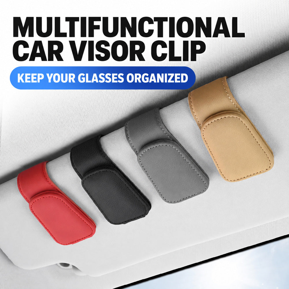 🔥50% OFF⏰Magnetic Car Visor Sunglasses Holder & Card Clip