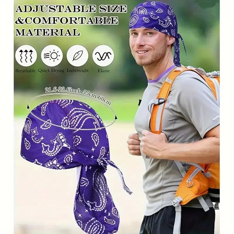 🔥Paisley Cooling Headscarf Cap🥳