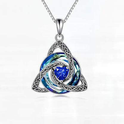 💎Trinity Knot Birthstone Pendant Necklace