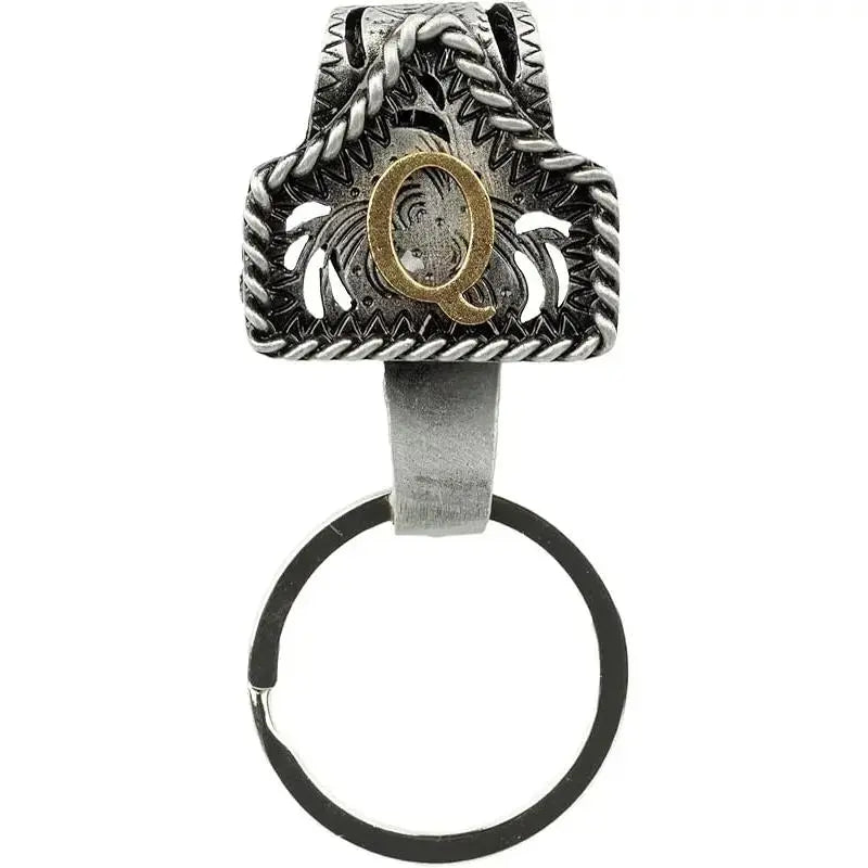 Personalized Western Cow Tag Keychain