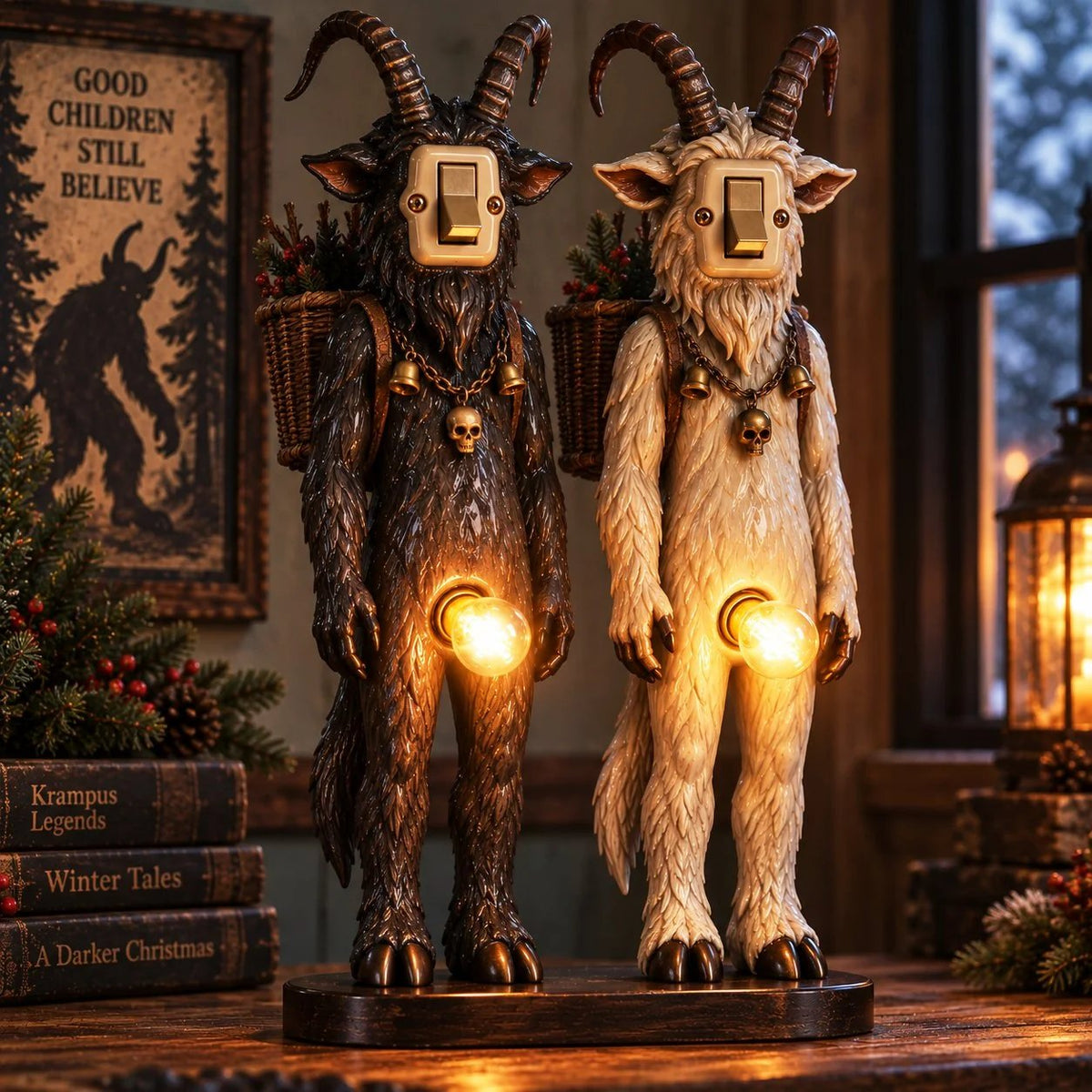 💯 💡Retro Companions Oddity Lamp – Weirdly Charming Light