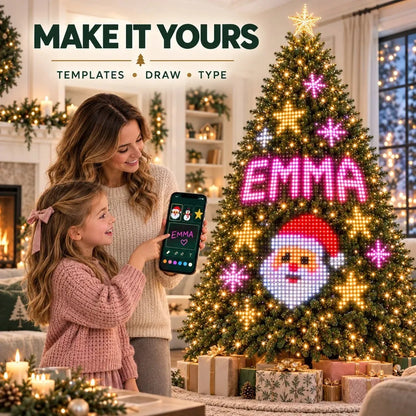 🔥SALE 🎄Smart Animated Christmas Tree Lights – App-Controlled LED Effects