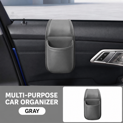 Leather Car Door Storage Pocket Organizer