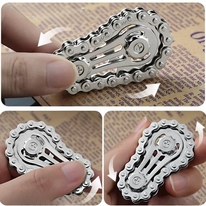 ⚙️ The Ultimate Mechanical Fidget: Bike Chain Sprocket Spinner for Focus & Stress Relief