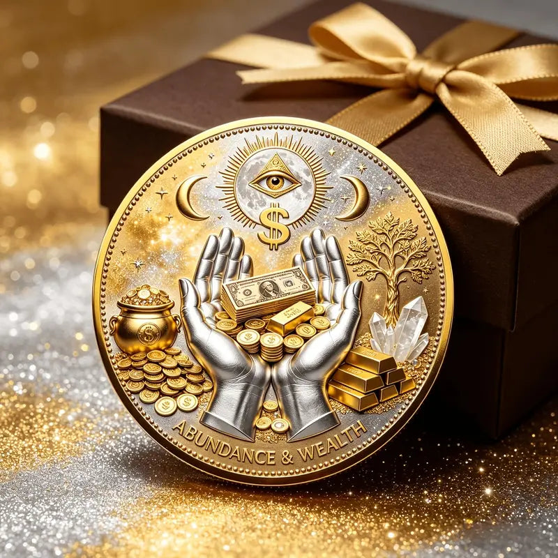 ⏰65% OFF💥3D All-Seeing Eye Prosperity Coin – Wealth & Good Luck Charm