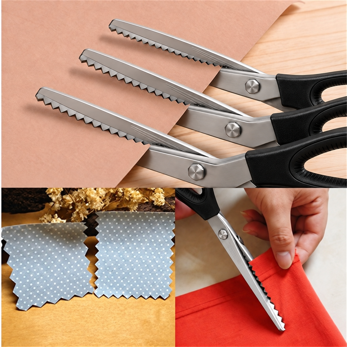 🏆Limited Time Sale 51% OFF 🧵✂️9.1" Zig Zag Pinking Shears