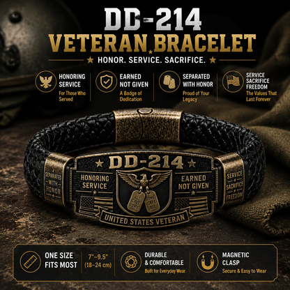 ✝️ King of Kings Faith Bracelet –Veteran Honor Bracelet