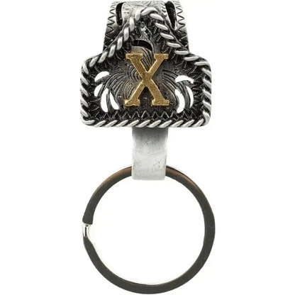 Personalized Western Cow Tag Keychain