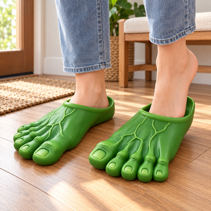 👣Giant Toe Slippers – Funny Realistic Foot Slides