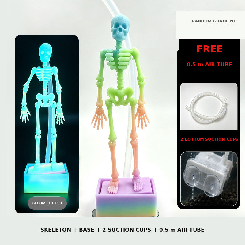 ⏳🔥LIMITED-TIME 50% OFF! ⏰💧Dancing Skeleton Aquarium Bubbler💀