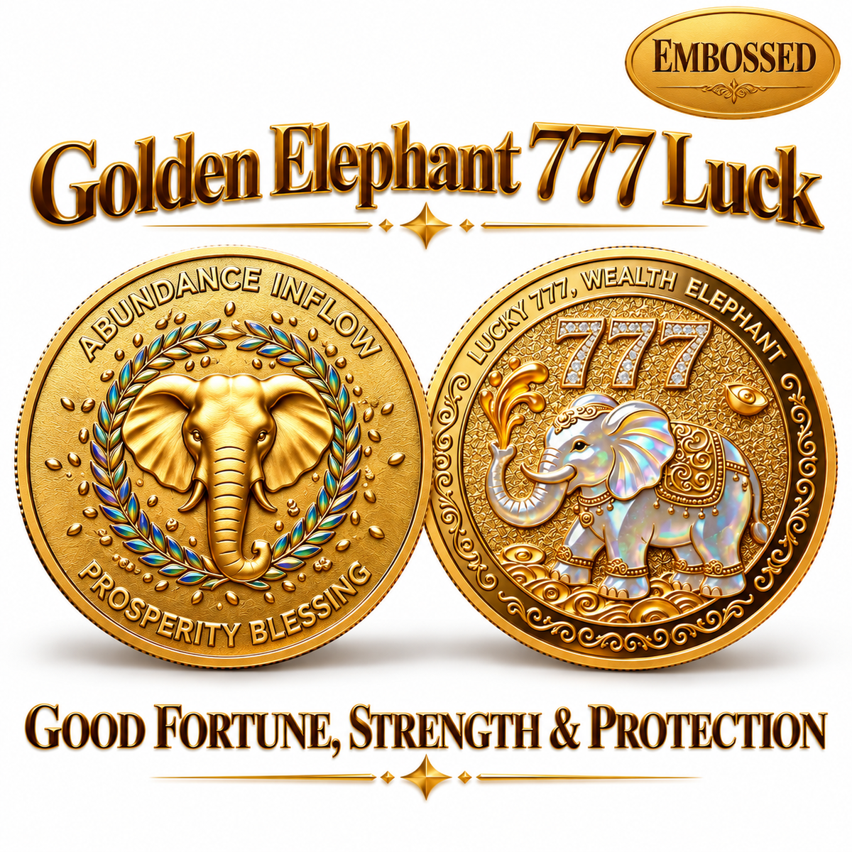 ⏰65% OFF💥3D All-Seeing Eye Prosperity Coin – Wealth & Good Luck Charm