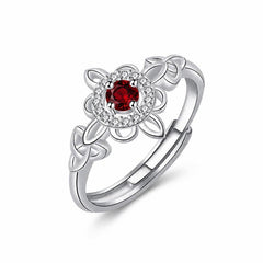January Garnet color ring