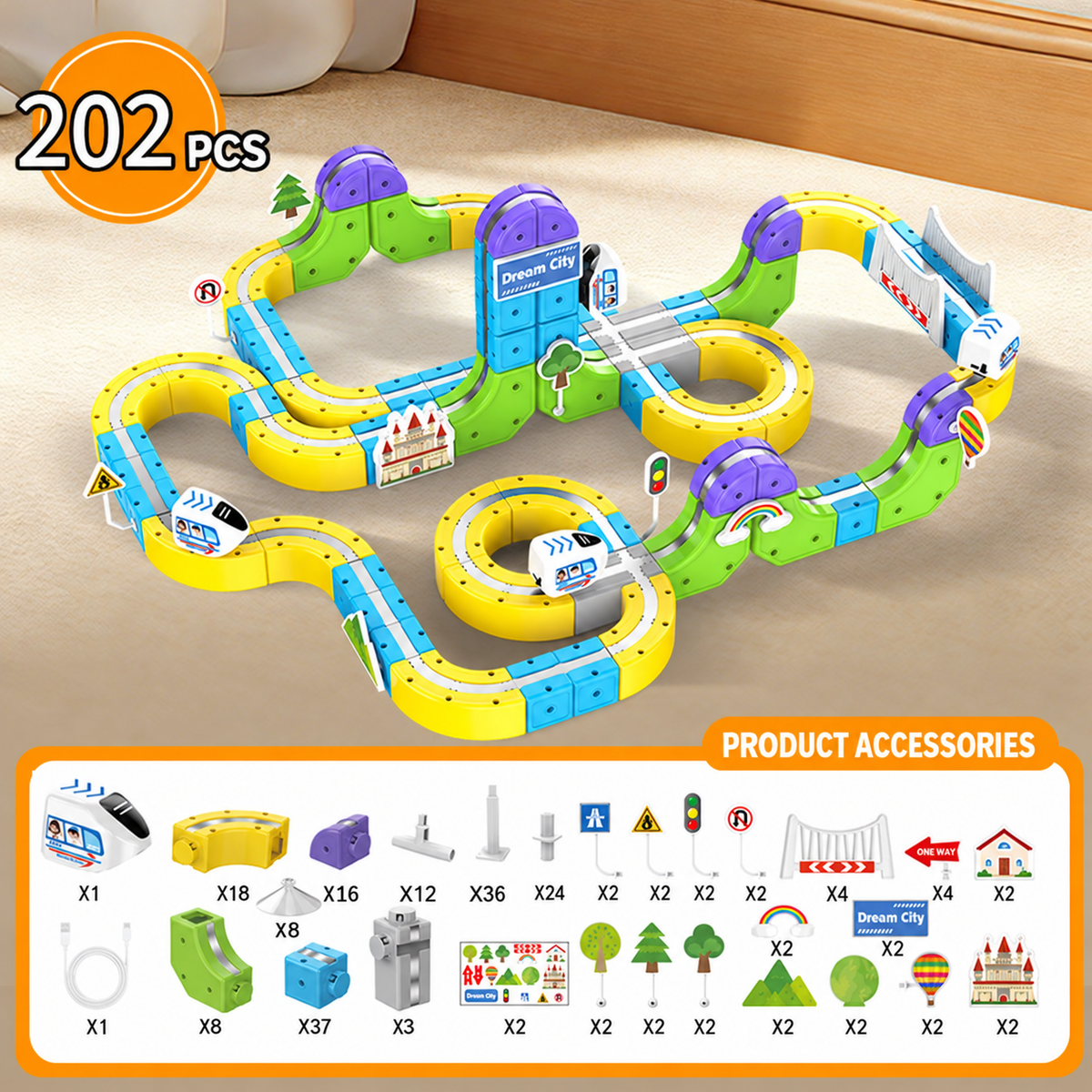 Magic Track Train Set