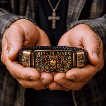 ✝️ King of Kings Faith Bracelet –Veteran Honor Bracelet