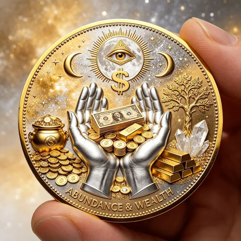 ⏰65% OFF💥3D All-Seeing Eye Prosperity Coin – Wealth & Good Luck Charm