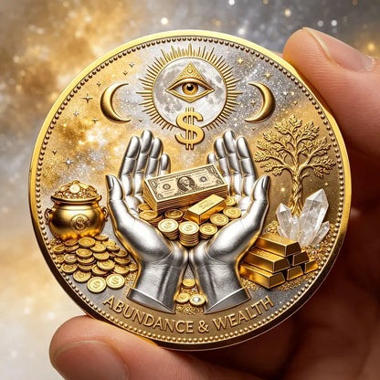⏰65% OFF💥3D All-Seeing Eye Prosperity Coin – Wealth & Good Luck Charm