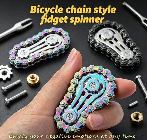 ⚙️ The Ultimate Mechanical Fidget: Bike Chain Sprocket Spinner for Focus & Stress Relief