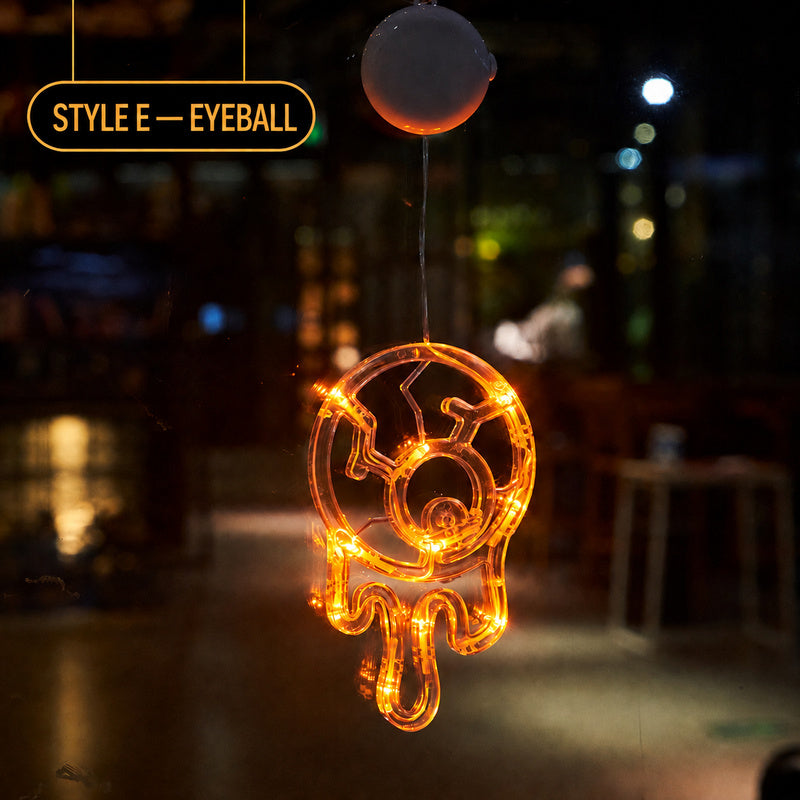 Halloween LED Suction Cup Lights – Spooky Window Decorations