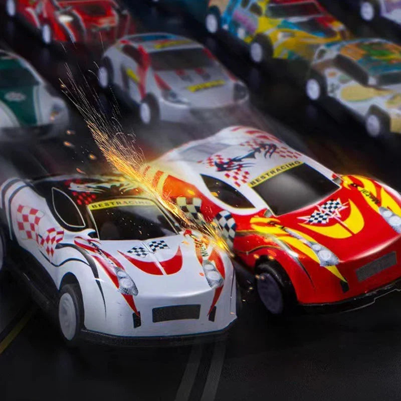 48 Mini Pull Back Cars with Built In Garage Set