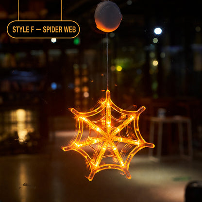 Halloween LED Suction Cup Lights – Spooky Window Decorations