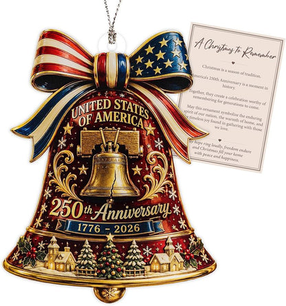 USA 250th Anniversary Christmas Ornament