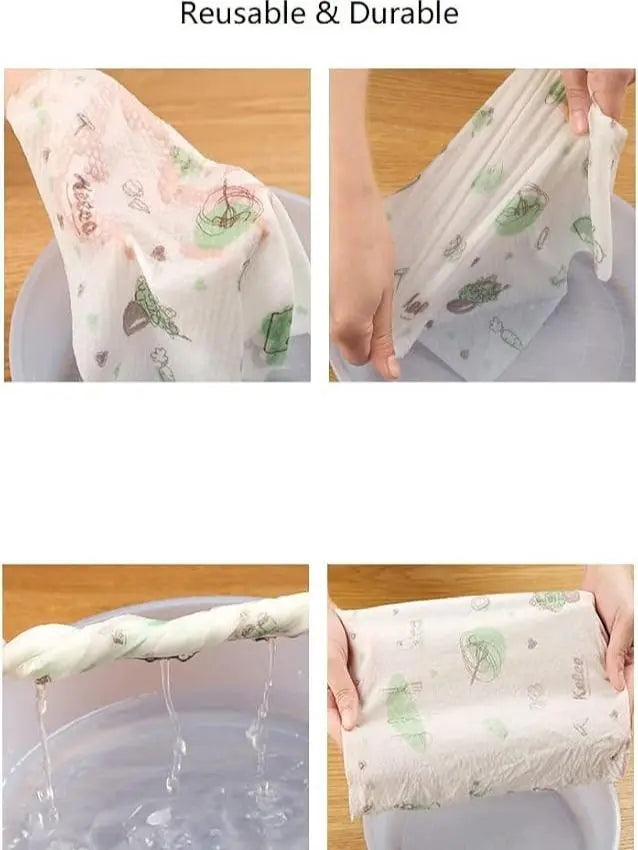 Washable Kitchen Cleaning Cloths Reusable Kitchen Cleaning Rag Roll