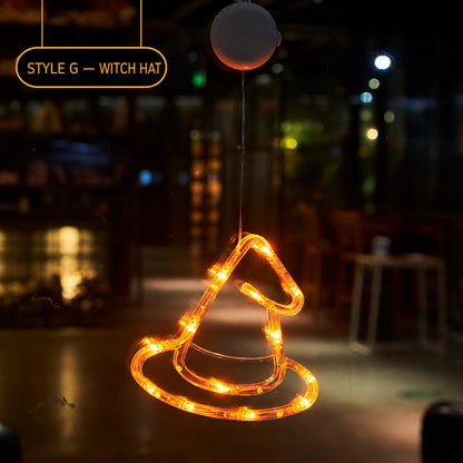Halloween LED Suction Cup Lights – Spooky Window Decorations