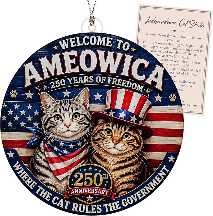 USA 250th Anniversary Christmas Ornament
