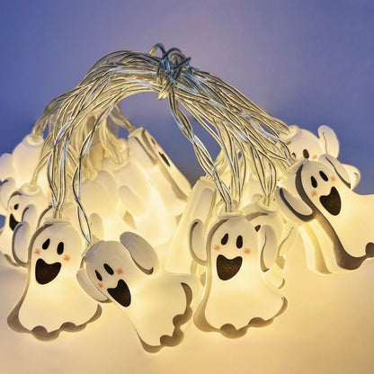 Halloween LED String Lights – Mummy, Pumpkin & Ghost Decorations