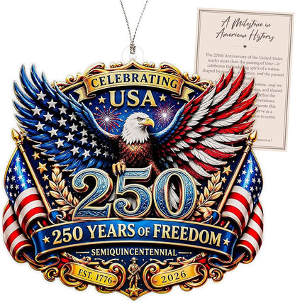 USA 250th Anniversary Christmas Ornament