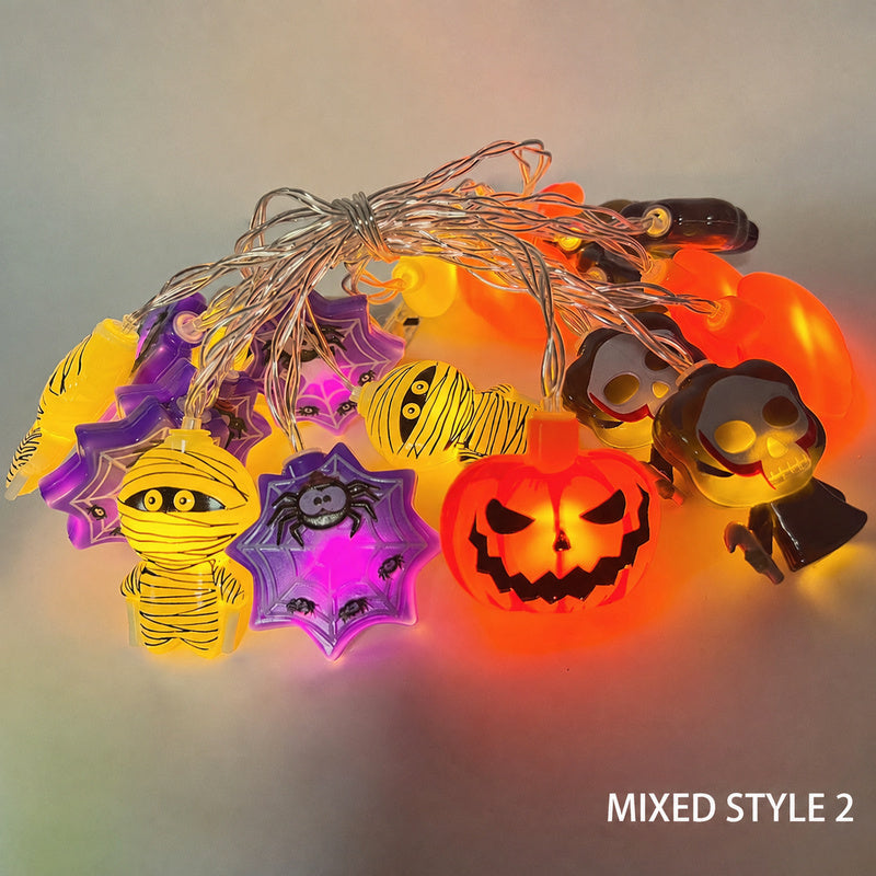 Halloween LED String Lights – Mummy, Pumpkin & Ghost Decorations