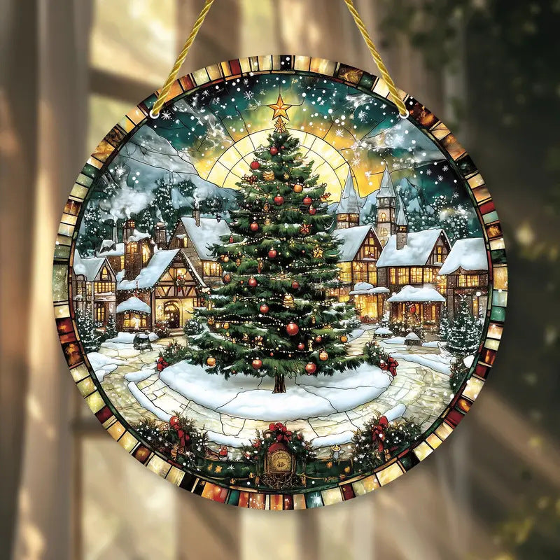"Santa's Sassy Salute" Christmas Ornament