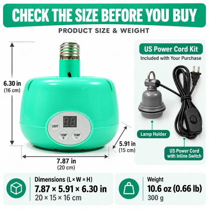 🐥Limited Time 50% OFF! 🌡️Smart Temperature Control Brooder Heater✨