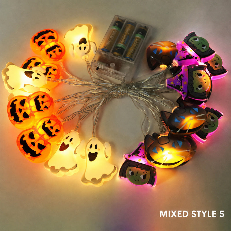 Halloween LED String Lights – Mummy, Pumpkin & Ghost Decorations
