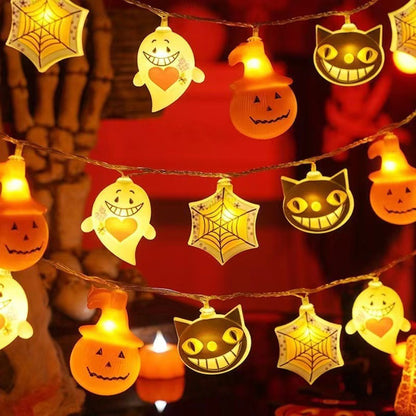 Halloween LED String Lights – Mummy, Pumpkin & Ghost Decorations