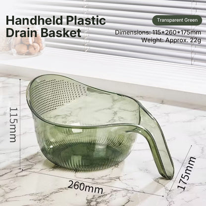 Multifunction Rice Strainer Bowl with Handle