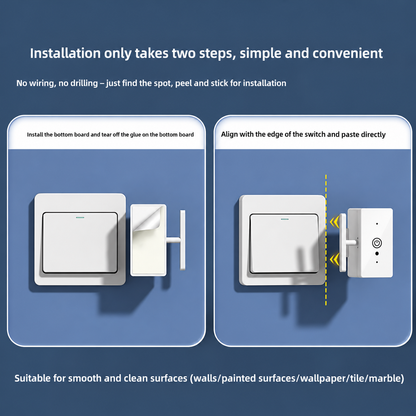 🔥2 In 1 Wireless Intelligent Button Lazy Remote Control Switch Light On Panel