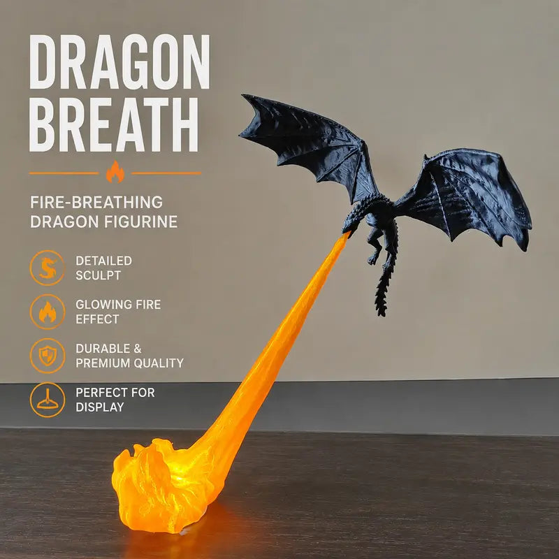 3D Printed Dragon Flame Book Nook with Light