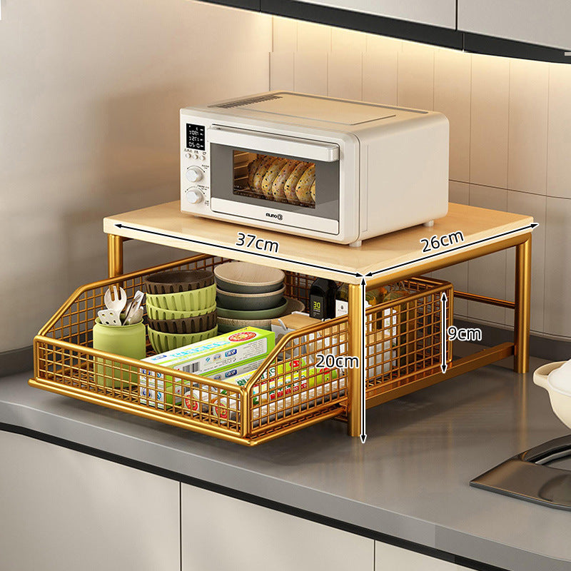 KitchenOrganizer:  Space-Saving Kitchen Countertop Organizer Rack