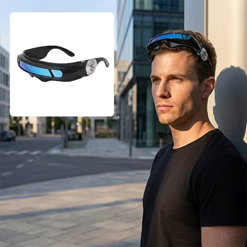 Cyberpunk Chrono-Visor Sunglasses