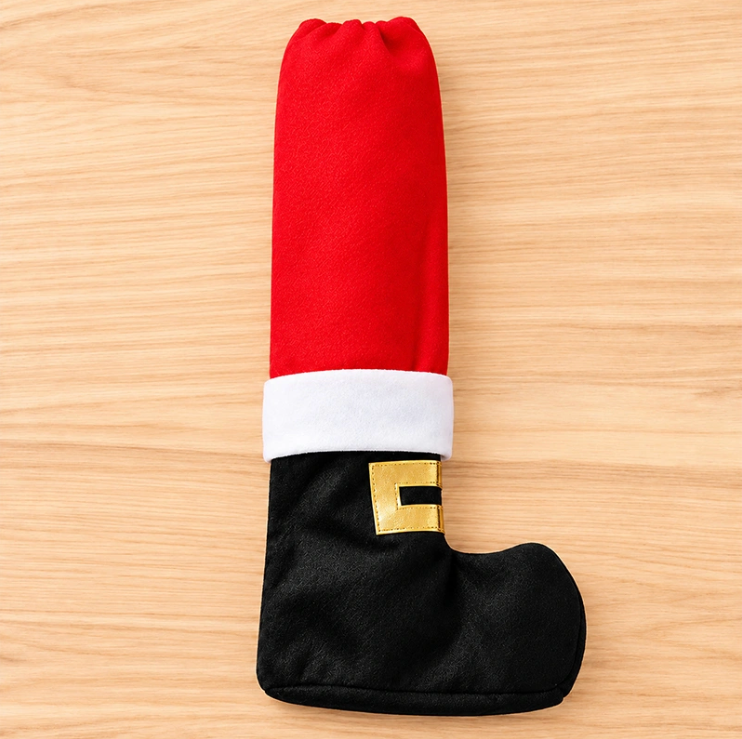 Christmas Home Decor, Dining Room Gift For Family - Santa, Reindeer, Elf Boot Furniture Leg Cover