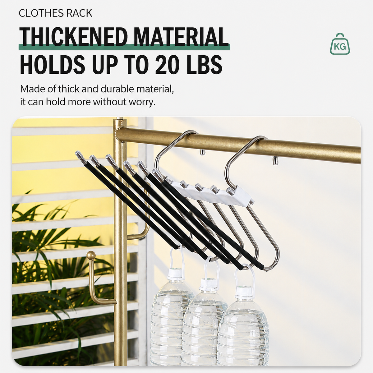 6-Tier Space Saving Pants Hanger with Pull-Out Stainless Steel Rods