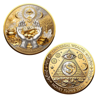 ⏰65% OFF💥3D All-Seeing Eye Prosperity Coin – Wealth & Good Luck Charm