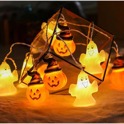 Halloween LED String Lights – Mummy, Pumpkin & Ghost Decorations