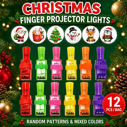 Halloween & Christmas LED Finger Projector Rings