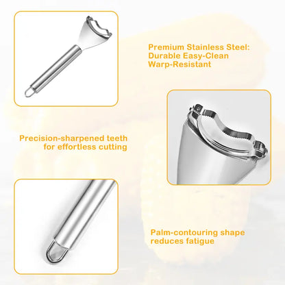 2PCS Corn Peeler with Steel Blade
