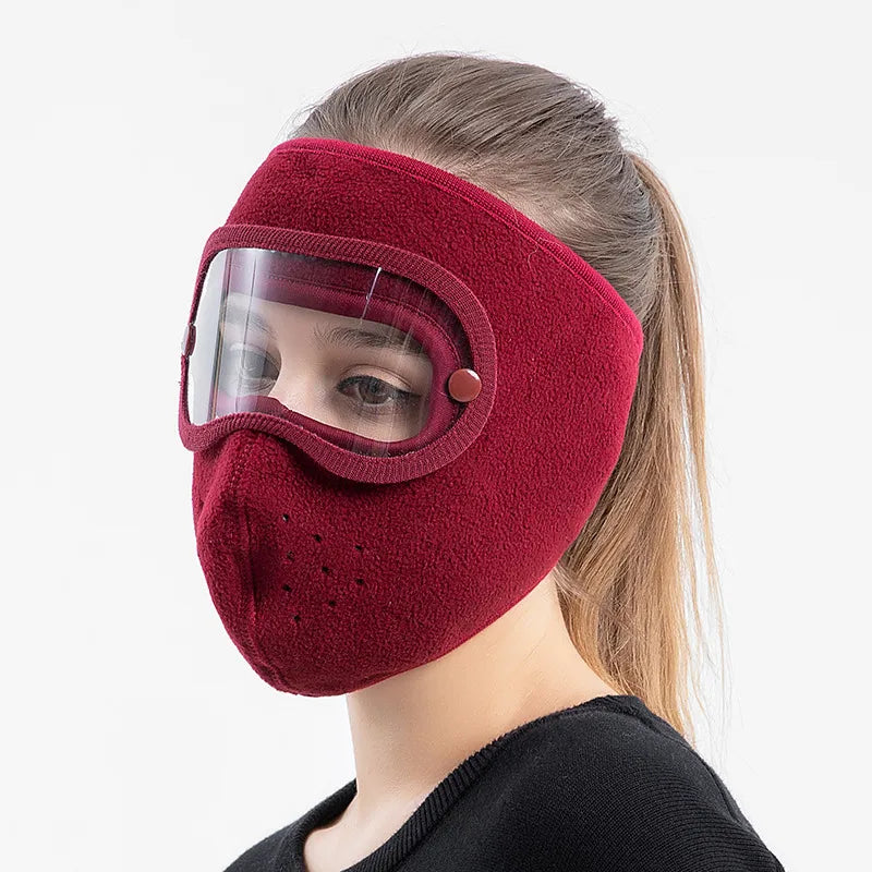 ❄💝Winter warm fleece windproof high-definition goggles